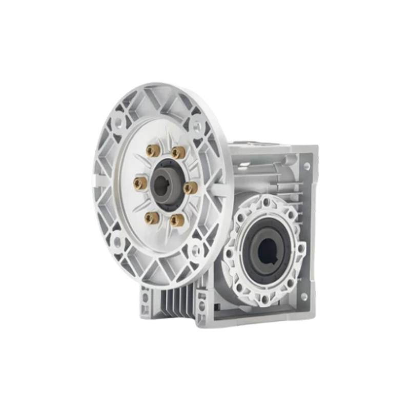 How does the RV Worm Gear Reducer balance high torque output and ultra-low noise within a limited space?